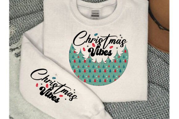 Christmas Sweater Sleeve Vibes PNG: Graphics for T-Shirt Designs