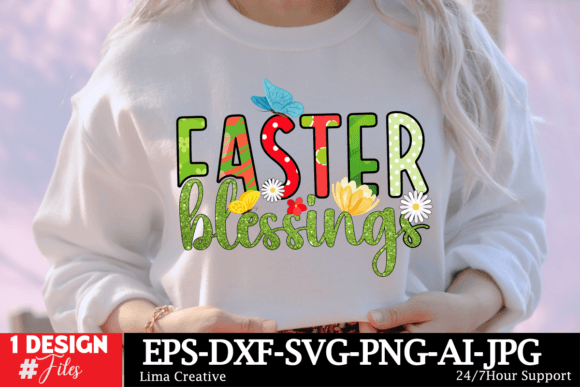 Easter Blessing Graphics for T-Shirt Designs