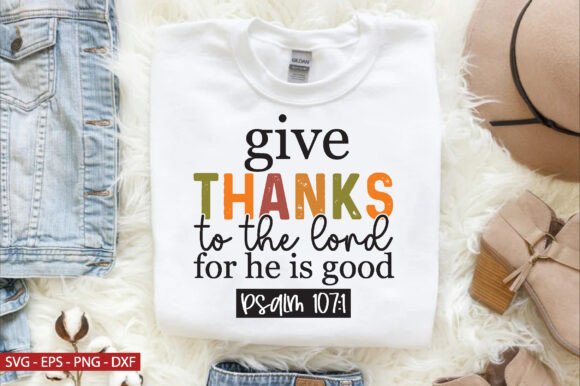 Fall Graphics: Give Thanks SVG for T-Shirt Designs