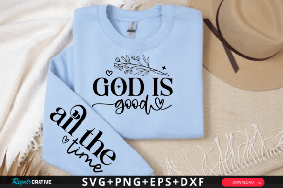God is Good Sleeve Svg: Graphics for T-Shirt Designs