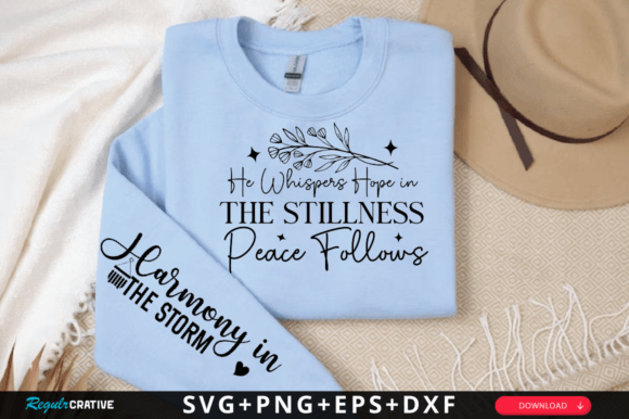 He Whispers Hope: SVG Graphics for T-Shirt Designs
