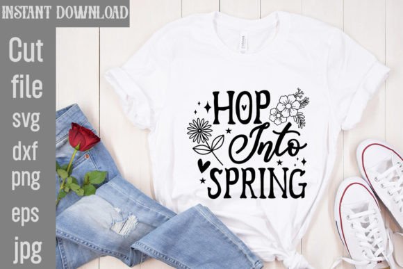 Hop into Spring SVG: Graphics for T-Shirt Designs