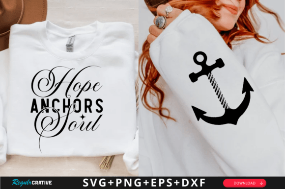 Hope Anchors Soul Sleeve SVG: Graphics for T-Shirt Designs