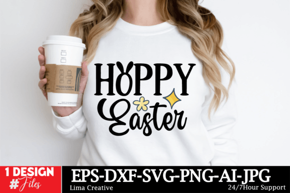 Hoppy Easter SVG: Graphics for T-Shirt Designs