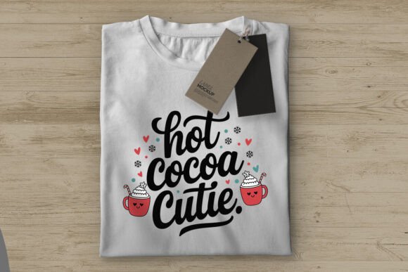 Hot Cocoa Cutie: Graphics for T-Shirt Designs