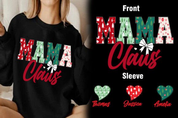 Mama Claus Graphics for T-Shirt Designs