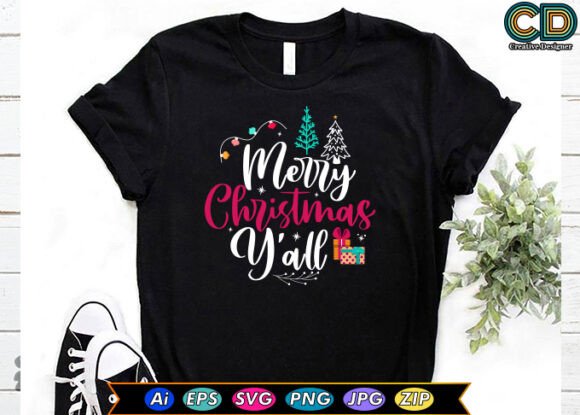 Merry Christmas Ya ll T-Shirt Designs Graphics Review