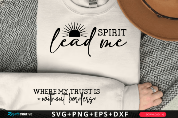 Spirit Lead Me Sleeve Svg: Graphics for T-Shirt Designs