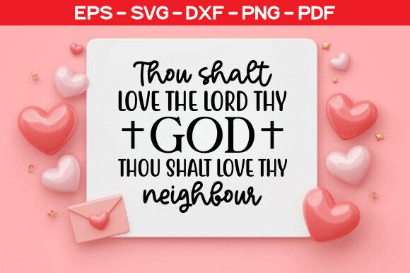 Thou Shalt Love the Lord: Graphics for T-Shirt Designs