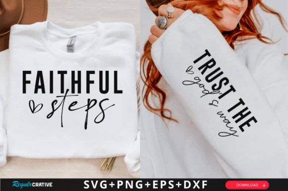 Trust the Gods Way Sleeve Faith SVG Graphics
